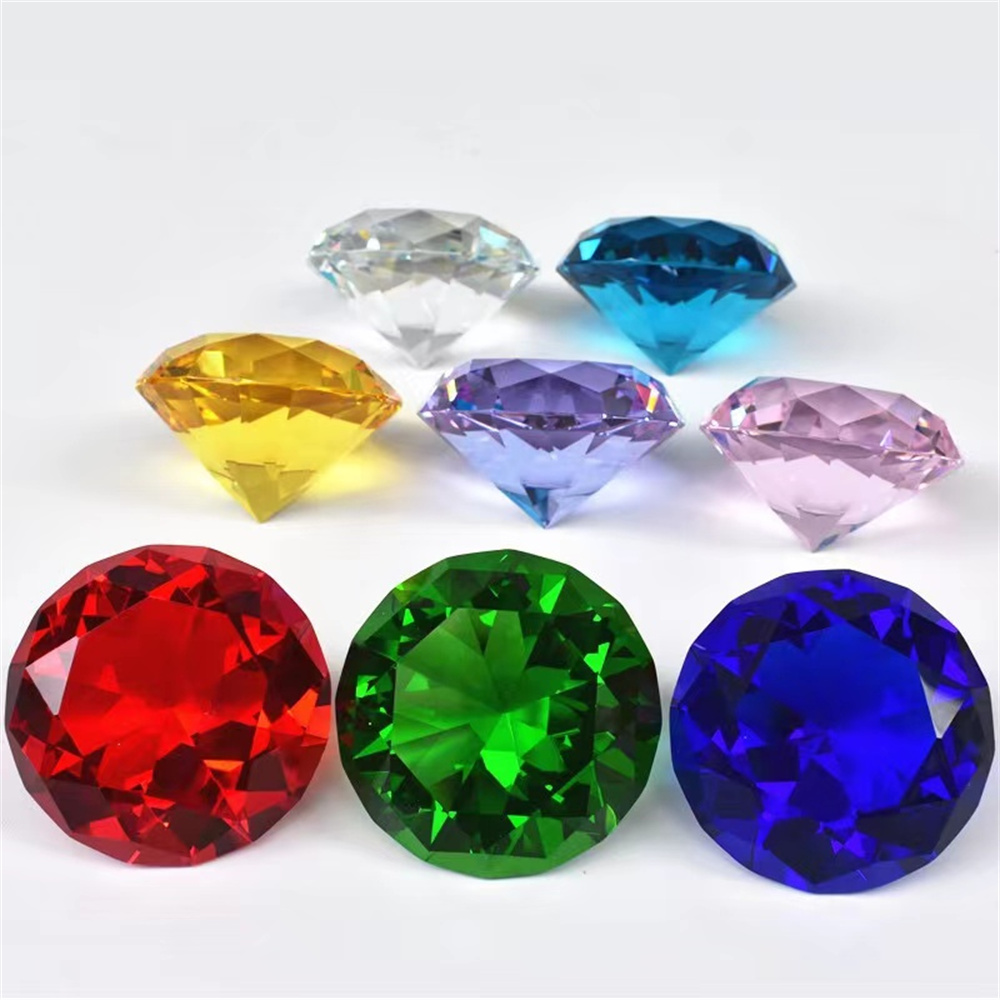 10 Colors Crystal Diamond Shap - Paper Weight Crystal review and price
