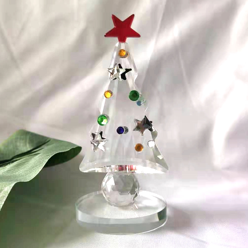 Crystal Christmas Tree Figurin - Paper Weight Crystal review and price