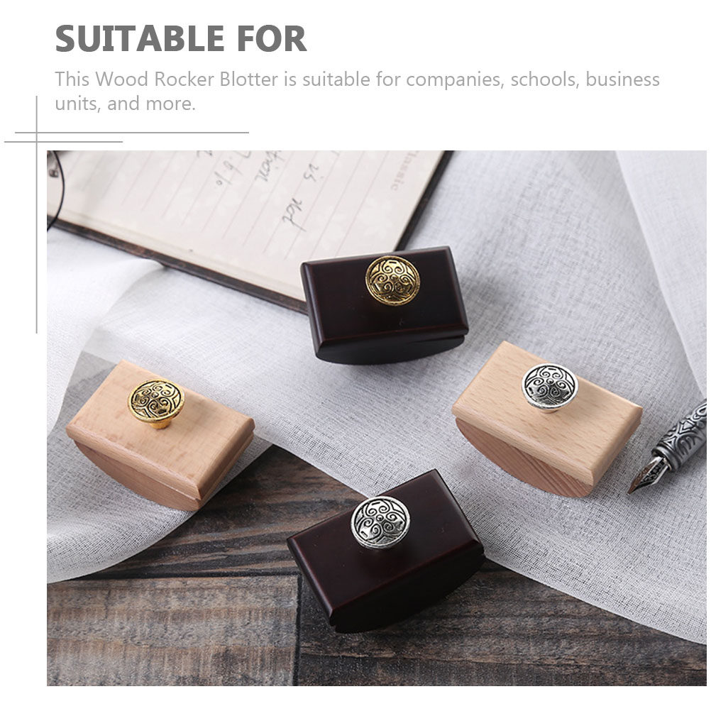 2Pcs Portable Wood Rocker Blot - Ink Blotter Paper review and price